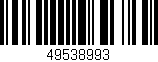 Código de barras (EAN, GTIN, SKU, ISBN): '49538993'