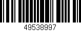 Código de barras (EAN, GTIN, SKU, ISBN): '49538997'