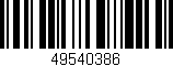 Código de barras (EAN, GTIN, SKU, ISBN): '49540386'