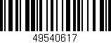 Código de barras (EAN, GTIN, SKU, ISBN): '49540617'