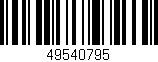 Código de barras (EAN, GTIN, SKU, ISBN): '49540795'