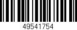 Código de barras (EAN, GTIN, SKU, ISBN): '49541754'