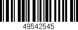 Código de barras (EAN, GTIN, SKU, ISBN): '49542545'