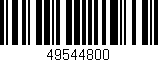 Código de barras (EAN, GTIN, SKU, ISBN): '49544800'