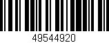 Código de barras (EAN, GTIN, SKU, ISBN): '49544920'