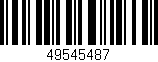 Código de barras (EAN, GTIN, SKU, ISBN): '49545487'