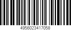 Código de barras (EAN, GTIN, SKU, ISBN): '4956023417058'