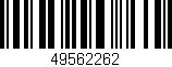 Código de barras (EAN, GTIN, SKU, ISBN): '49562262'