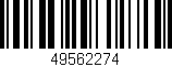Código de barras (EAN, GTIN, SKU, ISBN): '49562274'