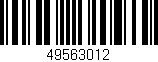 Código de barras (EAN, GTIN, SKU, ISBN): '49563012'