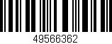 Código de barras (EAN, GTIN, SKU, ISBN): '49566362'
