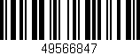 Código de barras (EAN, GTIN, SKU, ISBN): '49566847'
