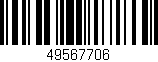 Código de barras (EAN, GTIN, SKU, ISBN): '49567706'