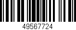 Código de barras (EAN, GTIN, SKU, ISBN): '49567724'