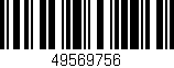 Código de barras (EAN, GTIN, SKU, ISBN): '49569756'