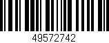 Código de barras (EAN, GTIN, SKU, ISBN): '49572742'
