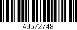 Código de barras (EAN, GTIN, SKU, ISBN): '49572748'