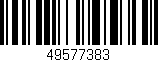 Código de barras (EAN, GTIN, SKU, ISBN): '49577383'