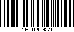 Código de barras (EAN, GTIN, SKU, ISBN): '4957812004374'
