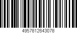 Código de barras (EAN, GTIN, SKU, ISBN): '4957812643078'