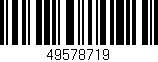 Código de barras (EAN, GTIN, SKU, ISBN): '49578719'