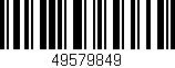Código de barras (EAN, GTIN, SKU, ISBN): '49579849'