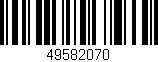 Código de barras (EAN, GTIN, SKU, ISBN): '49582070'