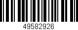 Código de barras (EAN, GTIN, SKU, ISBN): '49582926'