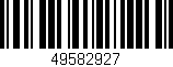 Código de barras (EAN, GTIN, SKU, ISBN): '49582927'