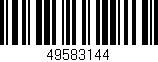 Código de barras (EAN, GTIN, SKU, ISBN): '49583144'