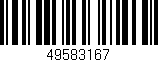 Código de barras (EAN, GTIN, SKU, ISBN): '49583167'