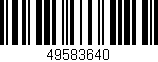 Código de barras (EAN, GTIN, SKU, ISBN): '49583640'