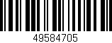 Código de barras (EAN, GTIN, SKU, ISBN): '49584705'
