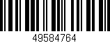 Código de barras (EAN, GTIN, SKU, ISBN): '49584764'