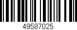 Código de barras (EAN, GTIN, SKU, ISBN): '49587025'