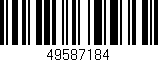 Código de barras (EAN, GTIN, SKU, ISBN): '49587184'