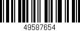 Código de barras (EAN, GTIN, SKU, ISBN): '49587654'