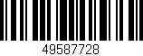 Código de barras (EAN, GTIN, SKU, ISBN): '49587728'