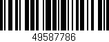 Código de barras (EAN, GTIN, SKU, ISBN): '49587786'