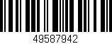 Código de barras (EAN, GTIN, SKU, ISBN): '49587942'