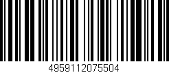 Código de barras (EAN, GTIN, SKU, ISBN): '4959112075504'