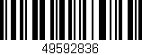 Código de barras (EAN, GTIN, SKU, ISBN): '49592836'