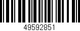 Código de barras (EAN, GTIN, SKU, ISBN): '49592851'