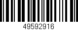 Código de barras (EAN, GTIN, SKU, ISBN): '49592916'