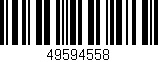 Código de barras (EAN, GTIN, SKU, ISBN): '49594558'