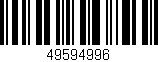 Código de barras (EAN, GTIN, SKU, ISBN): '49594996'