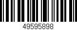 Código de barras (EAN, GTIN, SKU, ISBN): '49595898'