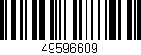 Código de barras (EAN, GTIN, SKU, ISBN): '49596609'