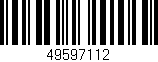 Código de barras (EAN, GTIN, SKU, ISBN): '49597112'