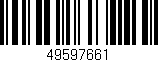 Código de barras (EAN, GTIN, SKU, ISBN): '49597661'